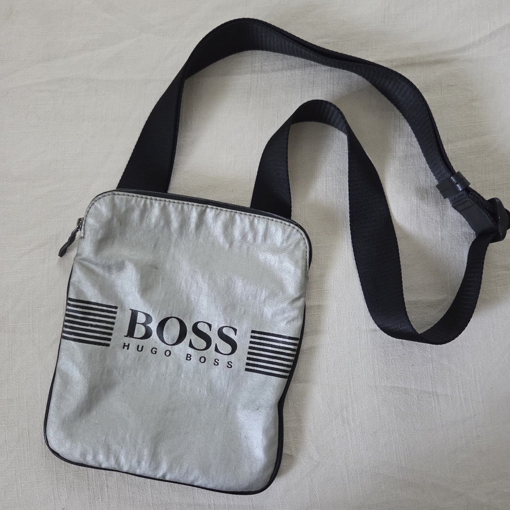 BOSS Hugo Boss Silver Crossbody Bag